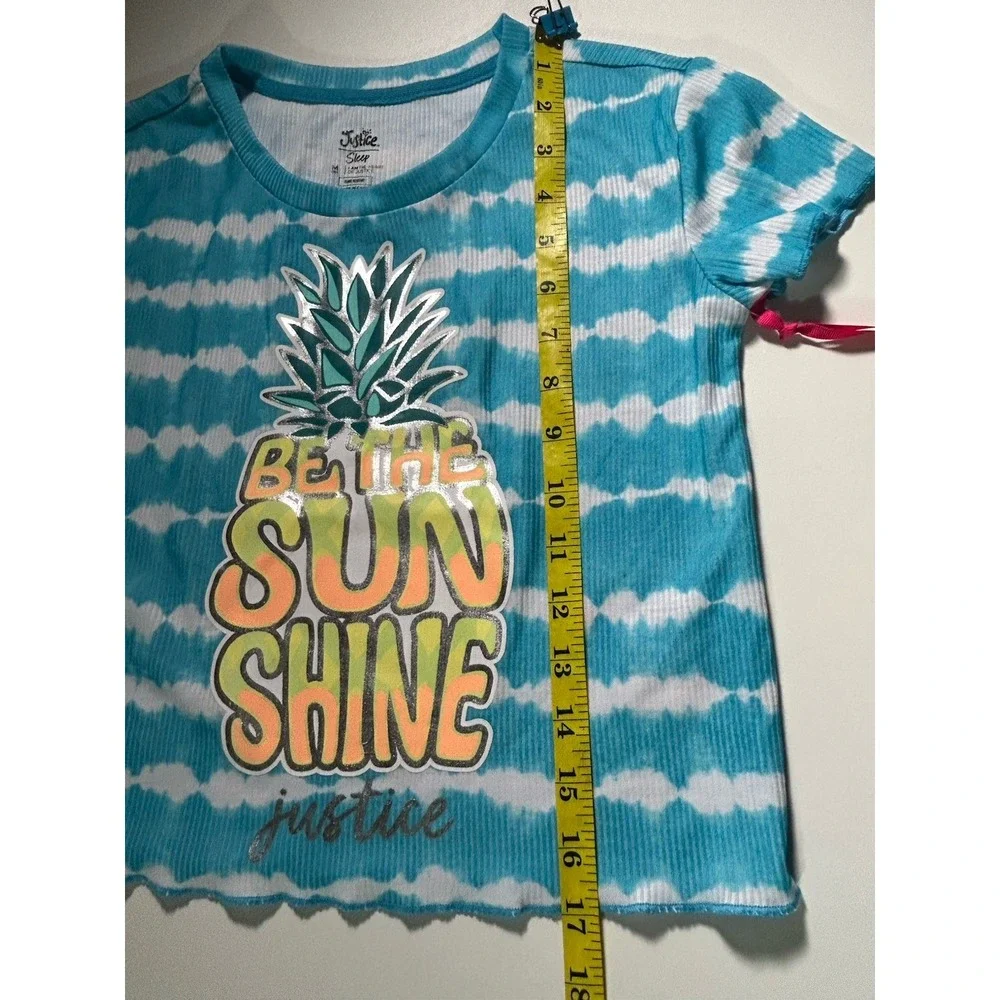 Justice Girls Pajama Top‎ Only  Pineapple Be The Sun Shine